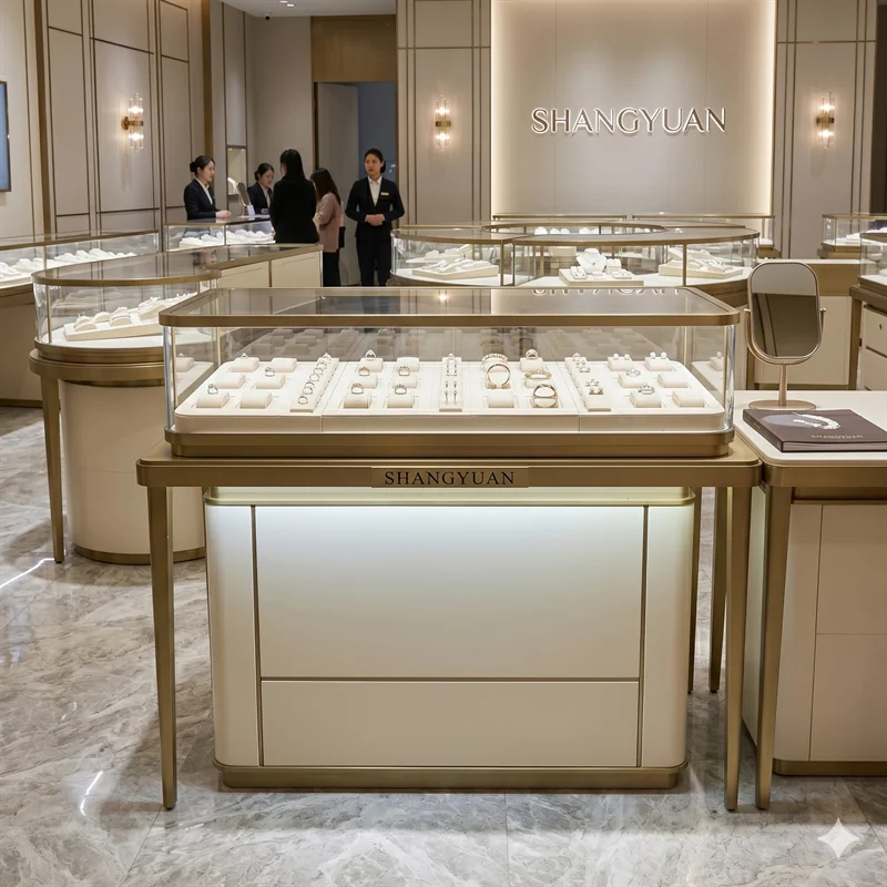 Luxury Watch Boutique - custom.Luxury Brushed Gold Watch showcase Premium