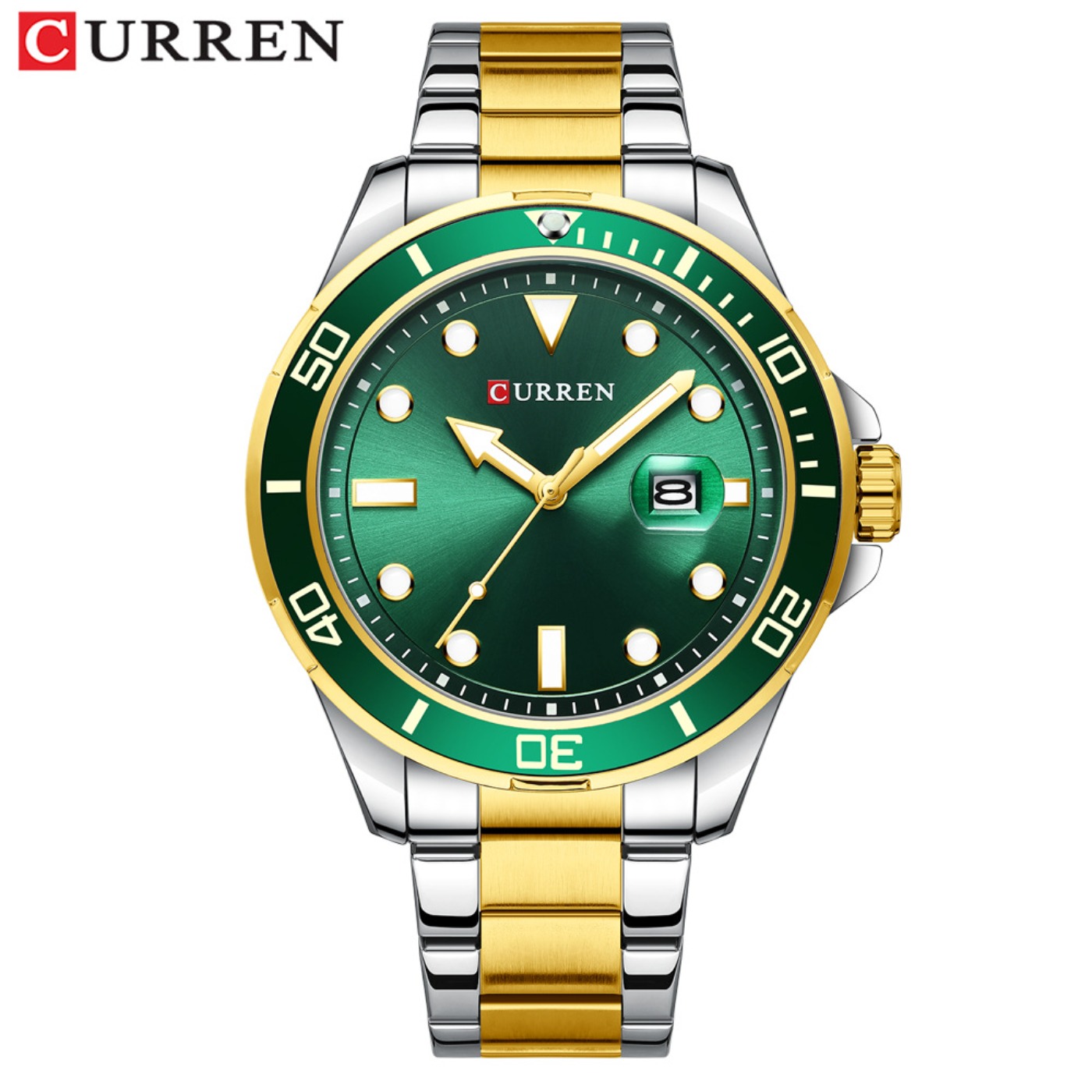 CURREN New Green Water Ghost S - огляд і ціна Luxury Watch Men