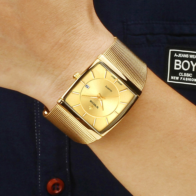 Wwoor Brand Luxury Gold Men Sq - огляд і ціна Luxury Watch Japan Brand