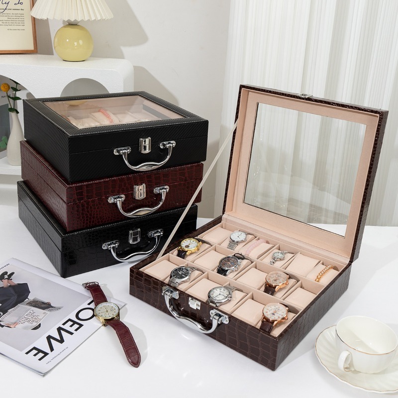 Retro Watch Storage Box Leathe - огляд і ціна Luxury Watch Collection Box