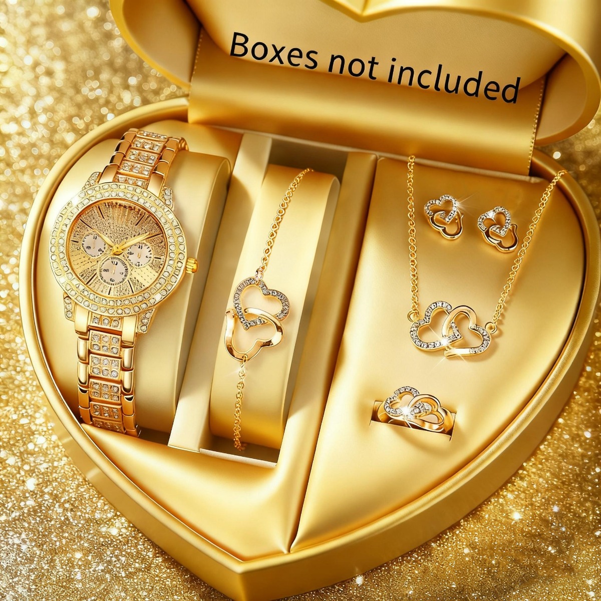6PCS Luxury Rhinestone Women W - огляд і ціна Luxury Watch Kids