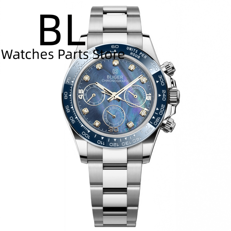 BLIGER 39mm Luxury VK63 Men's  - огляд і ціна Luxury Watch German