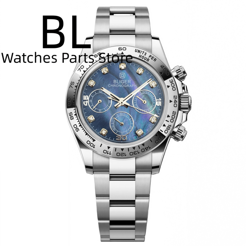 BLIGER 39mm Luxury VK63 Men's  - огляд і ціна Luxury Watch German