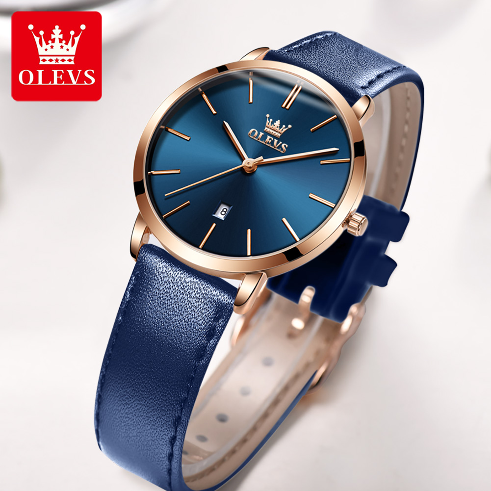 OLEVS Fashion Ultra Thin Women - огляд і ціна Luxury Watch With Leather Strap