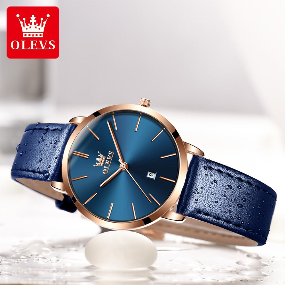 OLEVS Fashion Ultra Thin Women - огляд і ціна Luxury Watch With Leather Strap
