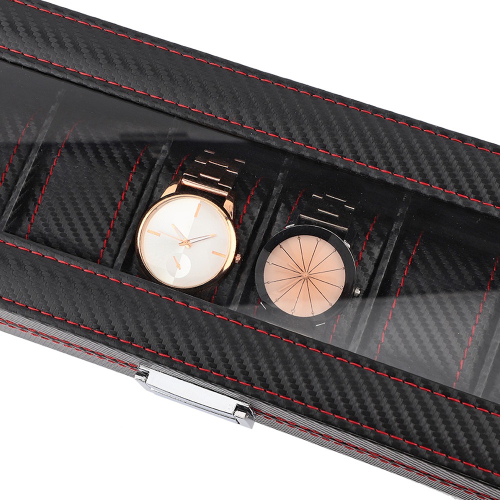 Dustproof Carbon Fiber Watch B - огляд і ціна Luxury Watch Collection Box