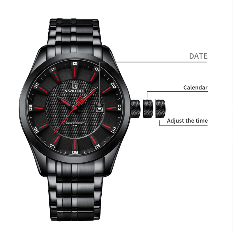 NAVIFORCE Men's Quartz Watch F - огляд і ціна Luxury Watch Trading