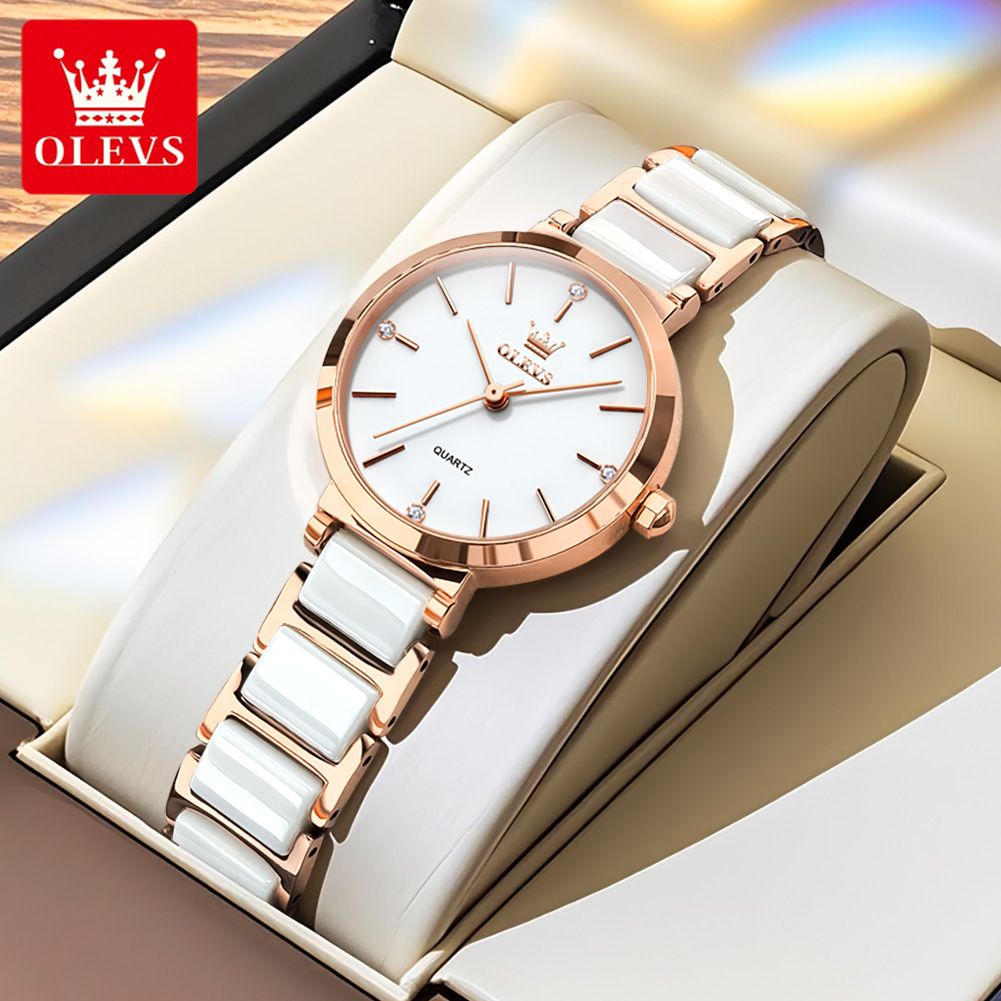OLEVS Women Watch 5877 Luxury  - огляд і ціна Luxury Watch Straps