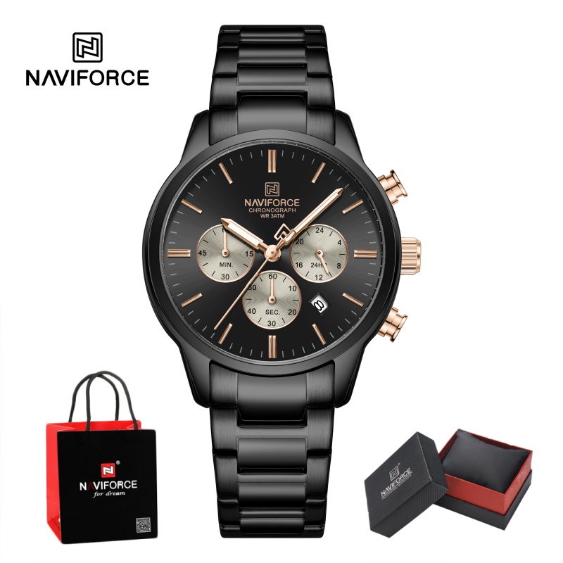 NAVIFORCE Men Quartz Chronogra - огляд і ціна Luxury Watch Straps