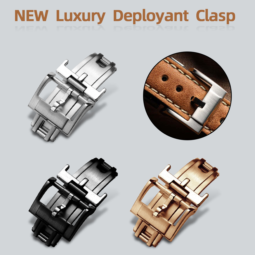 NEW Luxury Deployant Clasp 16m - огляд і ціна Luxury Watch Straps