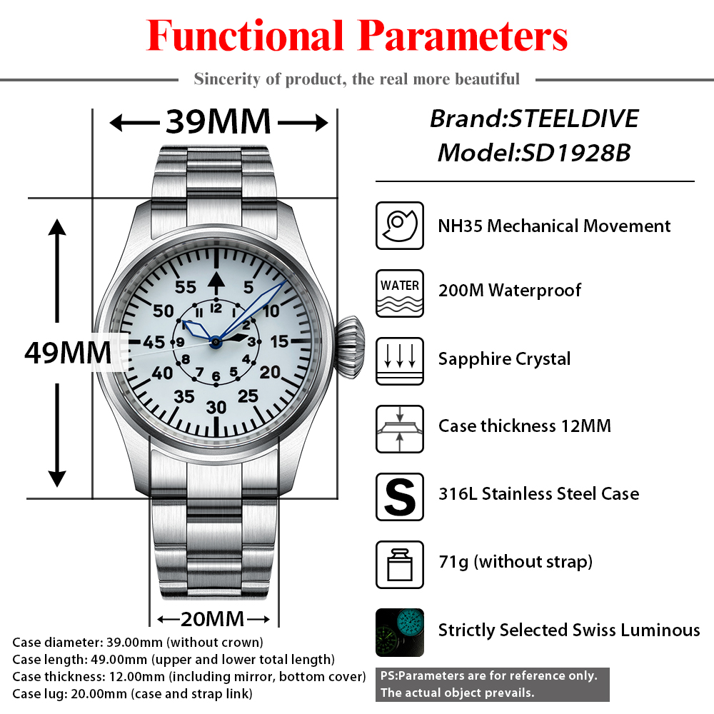 STEELDIVE NEW Luxury Mechanica - огляд і ціна Luxury Watch German