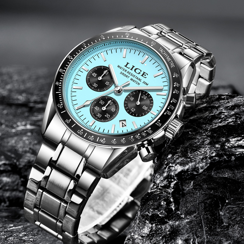 LIGE Top Brand Luxury New Men  - огляд і ціна Luxury Watch Collection Box