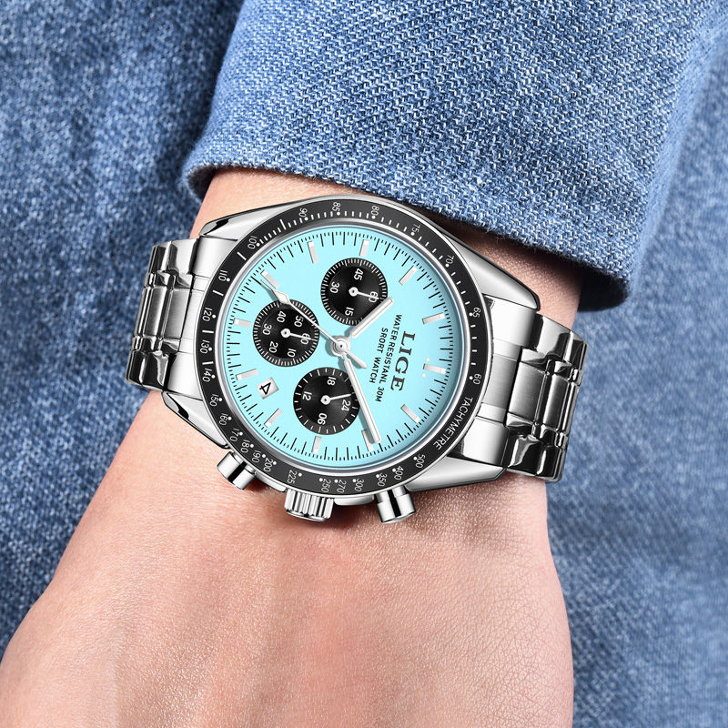 LIGE Top Brand Luxury New Men  - огляд і ціна Luxury Watch Collection Box