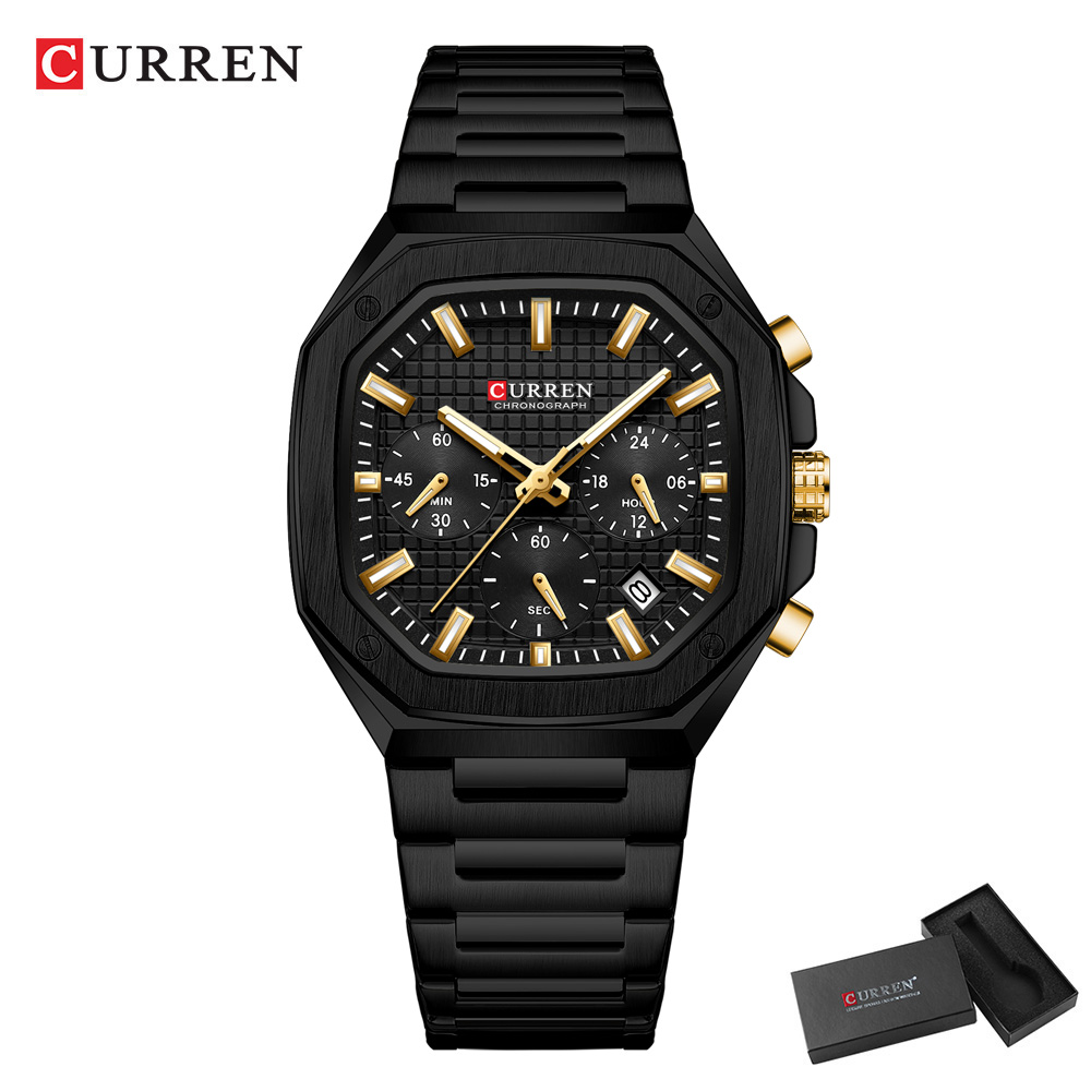 CURREN Luxury Square Chrono Wa - огляд і ціна Luxury Watch Men