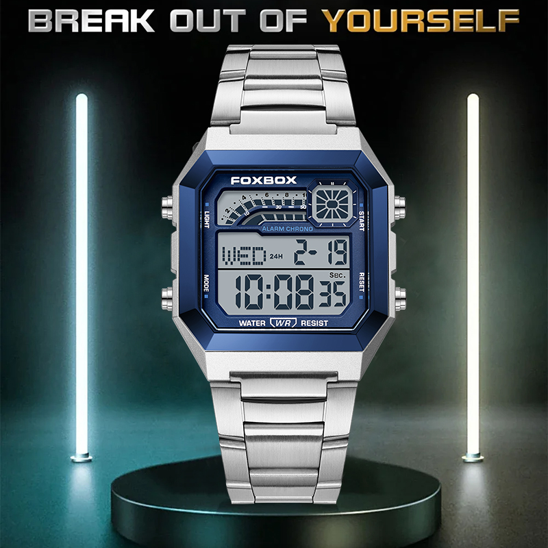 FOXBOX Fashion Luxury Digital  - огляд і ціна Luxury Watch Men