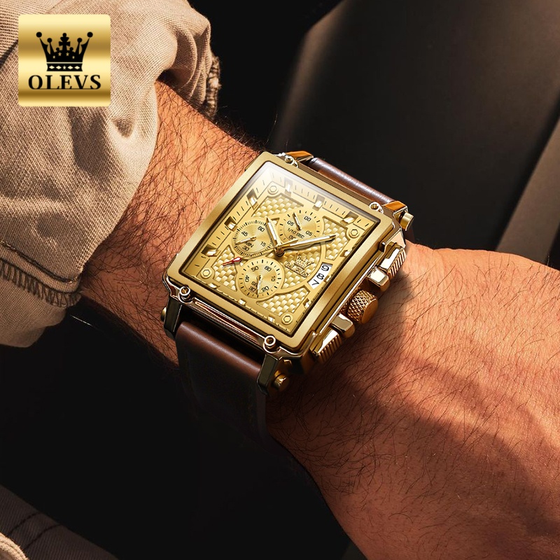 OLEVS Brand Mens Watches Water - огляд і ціна Luxury Watch Straps