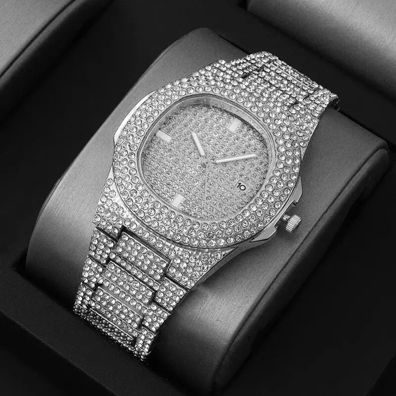 New Fashionable Full Diamond M - огляд і ціна Luxury Watch Trading